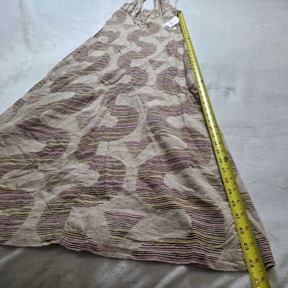 New XXS Anthropologie X Celandine linen halter button-front maxi dress - Picture 10 of 10